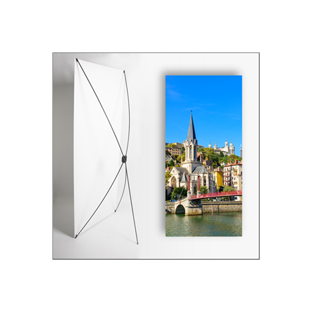 Kakemono Bouchon Lyonnais 2 - 180 x 80 cm - Toile M1 avec structure  X- Banner
