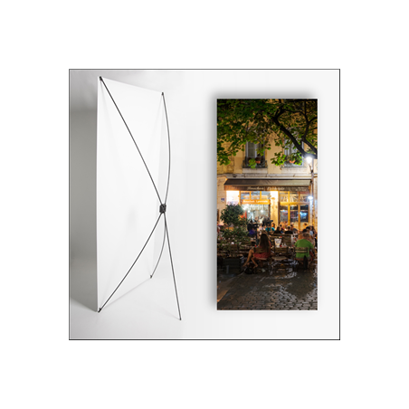 Kakemono Bouchon Lyonnais 4 - 180 x 80 cm - Toile M1 avec structure  X- Banner