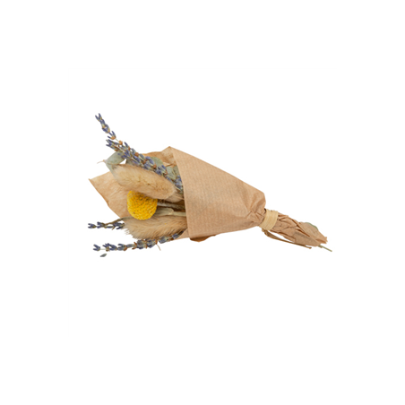 Mini bouquet de fleurs séchées naturelles - Haut. 17cm