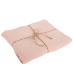 Nappe gaze de coton vieux rose 1,30 x 2,40m