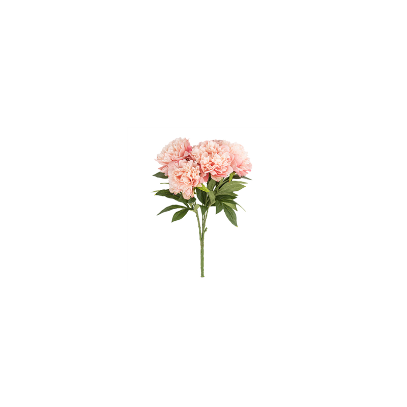 Bouquet de 5 Pivoines roses - Haut. 49cm