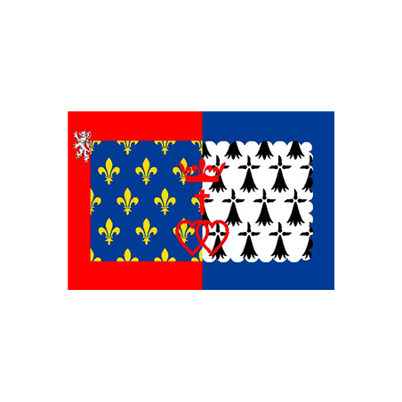 Drapeau Pays de La Loire - tissu - 60 x 90 cm