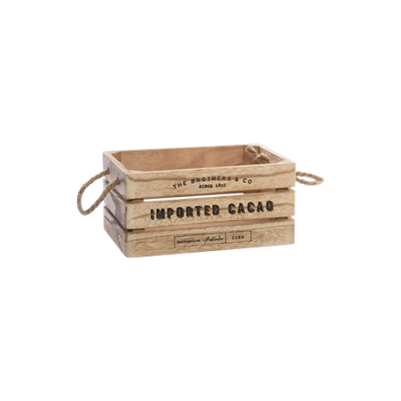 Cagette en bois Imported Cacao - L. 23 x l. 17 x H. 11cm