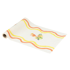 Chemin de table Agrume jaune et orange 28cm x 5m