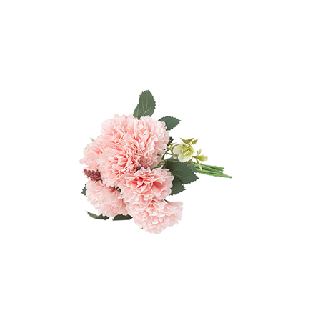 Bouquet de pivoines rose et vert - Haut. 28cm