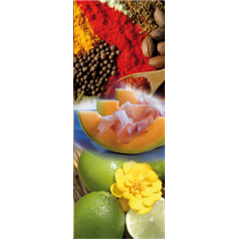 Kakémono Saveurs   -  Synthétique - H. 190cm x Larg. 73cm