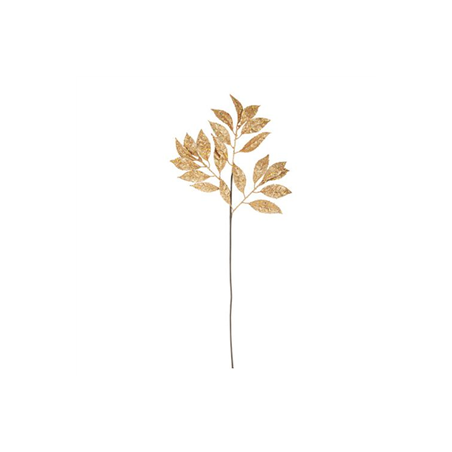 Branche de Laurier paillette Or - Haut. 70cm