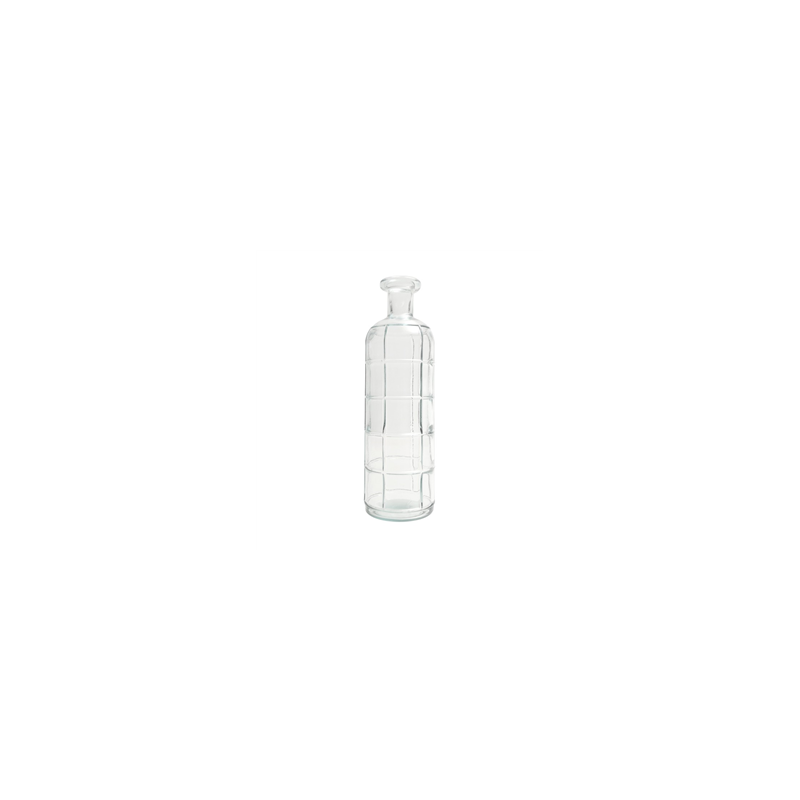 Vase en verre grafika transparent 10 x 33cm