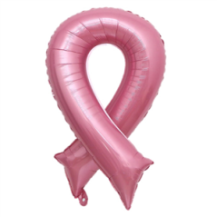 Ballon mylar géant Ruban Octobre Rose 90 x 50 cm