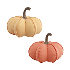 Citrouille en tissu 19 x 18cm à l'unité (coloris aléatoire)