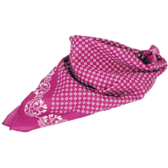 Bandana carré rose 100% coton - 50 x 50 cm