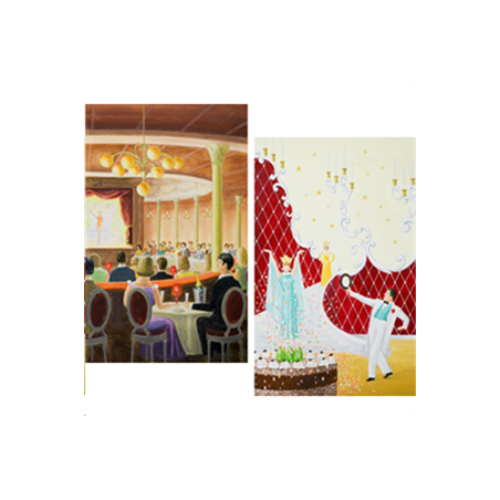 Affiches Cabaret x 2 - papier 200g - 100 x 160 cm