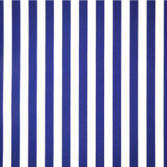 Tissu rayé bleu et blanc - coton  -  larg 150 cm