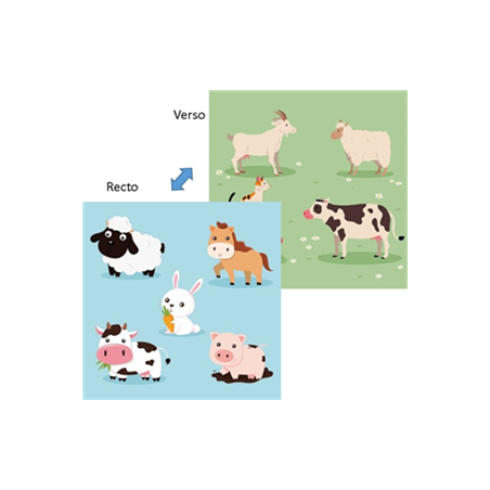 Mobiles animaux 30 x 30 cm