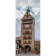 Kakemono Alsace - Tour - 180 x 80 cm - Toile M1 avec structure  X- Banner