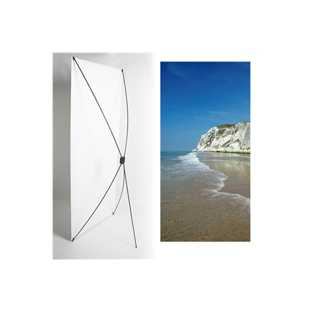 Kakemono mer nord - 180 x 80 cm - Toile M1 avec structure  X- Banner