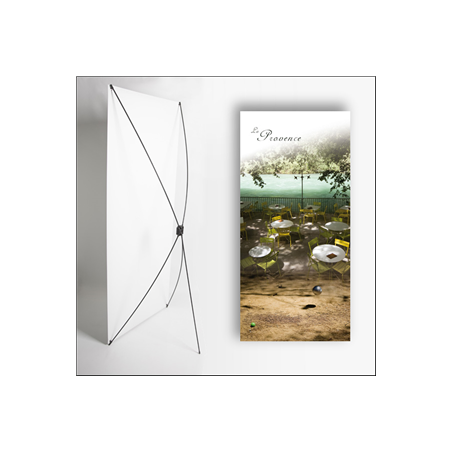 Kakemono provence table - 180 x 80 cm - Toile M1 avec structure  X- Banner