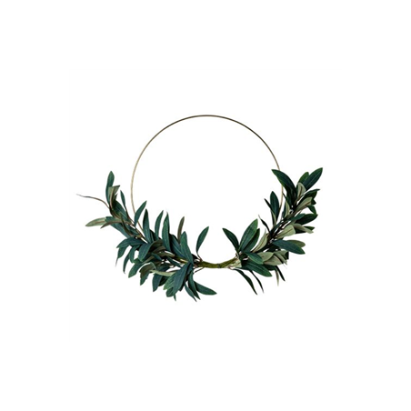 Couronne de feuilles d'olivier - Diam. 30cm