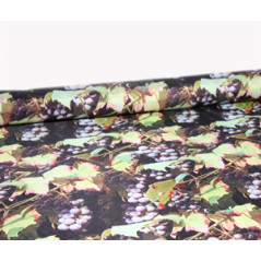 Tissu raisin synthétique ignifugé M1 - coupe de 2m- Larg. 150cm