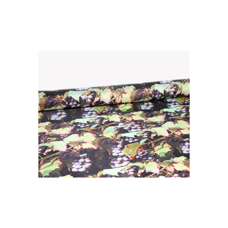 Tissu raisin synthétique ignifugé M1 - coupe de 2m- Larg. 150cm