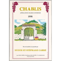 Tissu Imprimé  Chablis  - Coton - 48 x 72 cm*