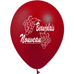 Ballon motif vin nouveau x8 - Diam. 29cm