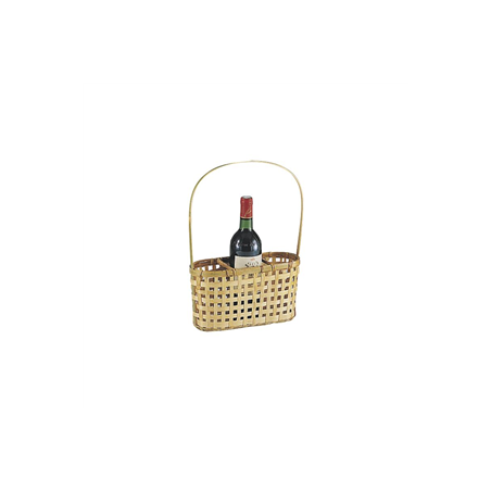 Porte bouteilles vendanges - bambou - H. 38cm