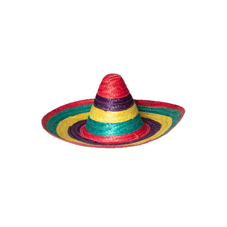 Sombrero Puebla multicolore - Diam. 49cm