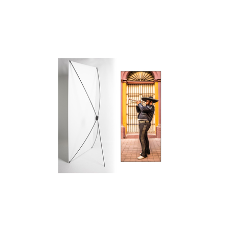 Kakemono Mexique Mariachi - 180 x 80 cm -Toile M1 avec structure  X- Banner