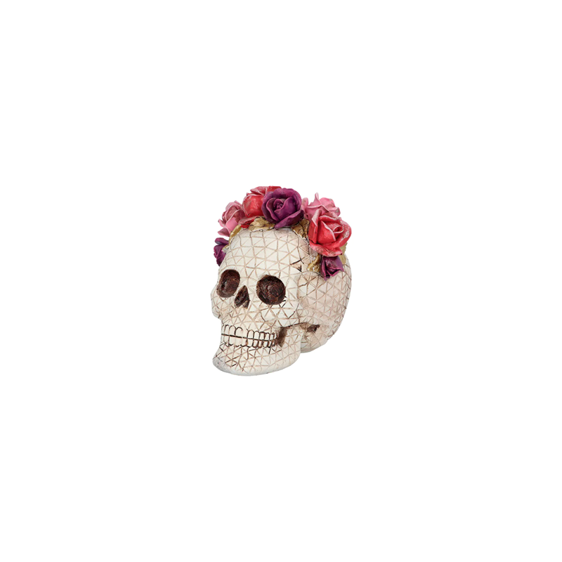 Tête de mort Dia de los Muertos 15 x 14 x 15cm