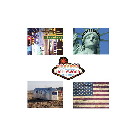 Mobiles USA x5 - carton - 33 x 24.5cm