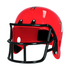 Casque football américain rouge - taille adulte
