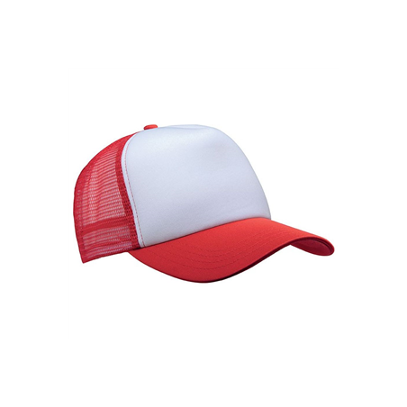 Casquette filet rouge - taille adulte - Haut. 13cm Diam. 27cm