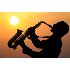 Visuel imprimé Musique Jazzman - 40 x 30 cm sur support bristol 350 gr