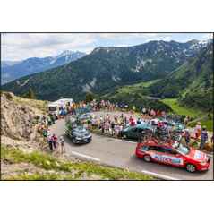 Visuel imprimé Cyclisme  et  Montagne - 40 x 30 cm sur support bristol 350 gr