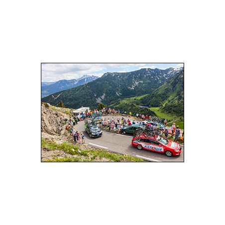 Visuel imprimé Cyclisme  et  Montagne - 40 x 30 cm sur support bristol 350 gr