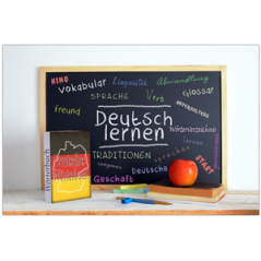 Visuel imprimé Ardoise Allemand - 40 x 30 cm sur bristol 350 gr