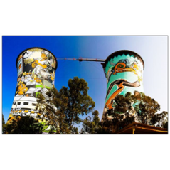 Visuel imprimé Afrique du Sud Graffiti - 40 x 30 cm sur bristol 350 gr