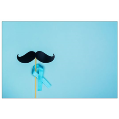 Visuel imprimé Movember Moustache Ruban - 40 x 30 cm sur support bristol 350 gr