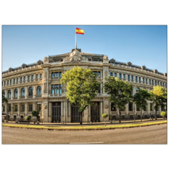 Visuel imprimé Espagne Banque - 40 x 30 cm sur support bristol 350 gr