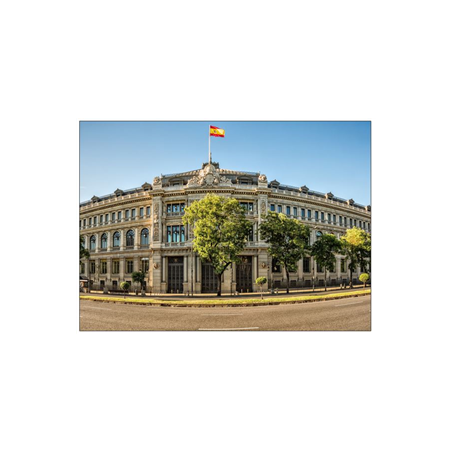 Visuel imprimé Espagne Banque - 40 x 30 cm sur support bristol 350 gr