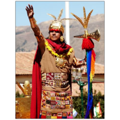 Visuel imprimé Amérique du Sud Pérou Inti Raymi - 40 x 30 cm sur bristol 350 gr