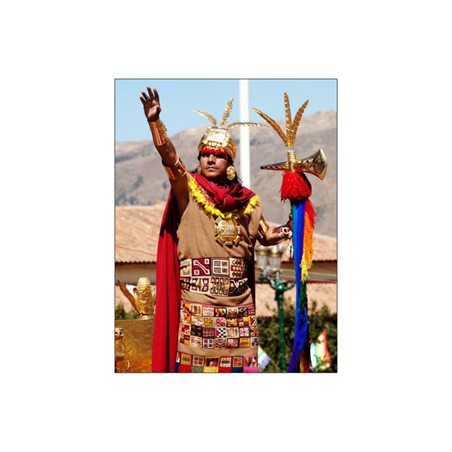 Visuel imprimé Amérique du Sud Pérou Inti Raymi - 40 x 30 cm sur bristol 350 gr