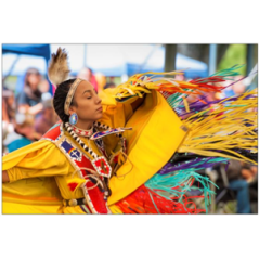 Visuel imprimé Amérique du Sud Danseuse - 40 x 30 cm sur bristol 350 gr