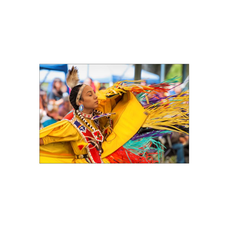 Visuel imprimé Amérique du Sud Danseuse - 40 x 30 cm sur bristol 350 gr