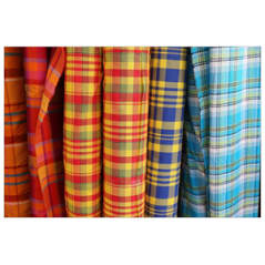 Visuel imprimé Exotique Tissu Créole - 40 x 30 cm sur bristol 350 gr