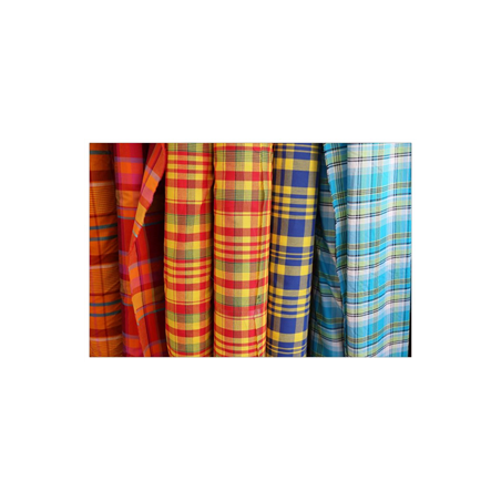 Visuel imprimé Exotique Tissu Créole - 40 x 30 cm sur bristol 350 gr