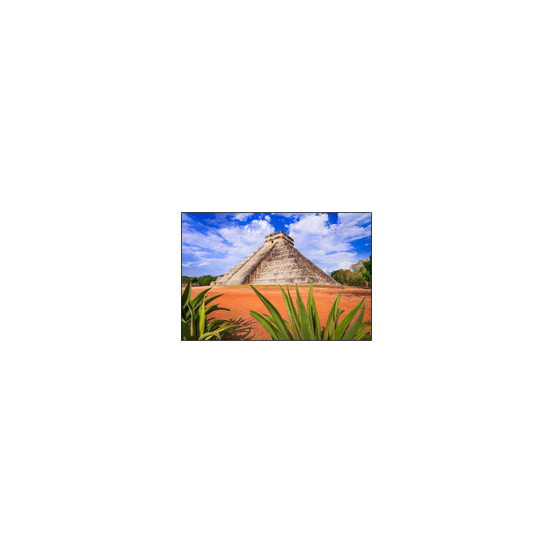 Visuel imprimé Mexique Yucatan Temple Maïa - 40 x 30 cm sur bristol 350 gr