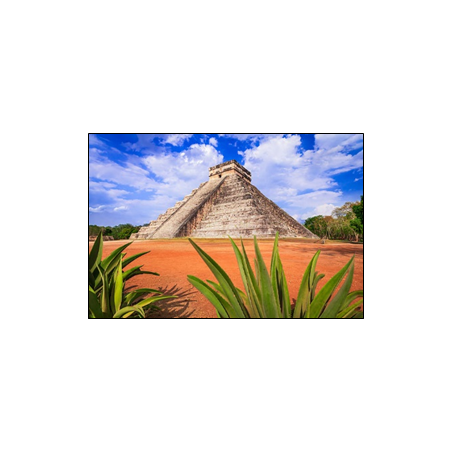 Visuel imprimé Mexique Yucatan Temple Maïa - 40 x 30 cm sur bristol 350 gr