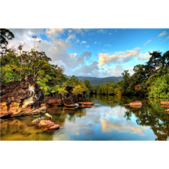Visuel imprimé Madagascar Rivière Masoala - 40 x 30cm sur support bristol 350 gr